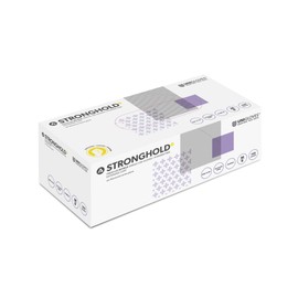 Unigloves Advanced Stronghold+ GM0073 Nitrile Examination - Multipurpose, Powder Free, Latex Free Disposable Gloves, Box of 100 Gloves, Purple, Medium