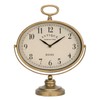 NIKKY HOME Antique Table Clock, Gold Retro Desk Clock with