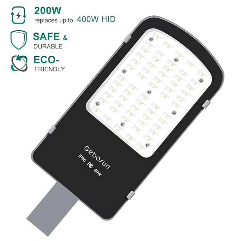 Gebosun 200W AC Powered Street Light & Flood Light, with
