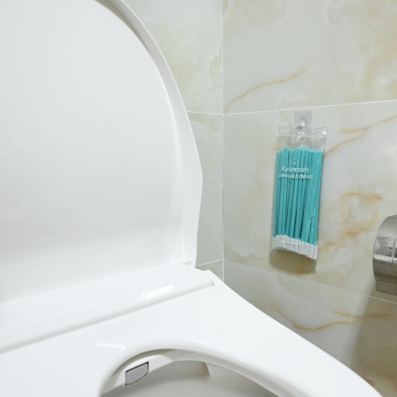 Kevinrooty 50PCS Disposable Crevice Cleaning Brush Kit, Disposable Toilet Brush,