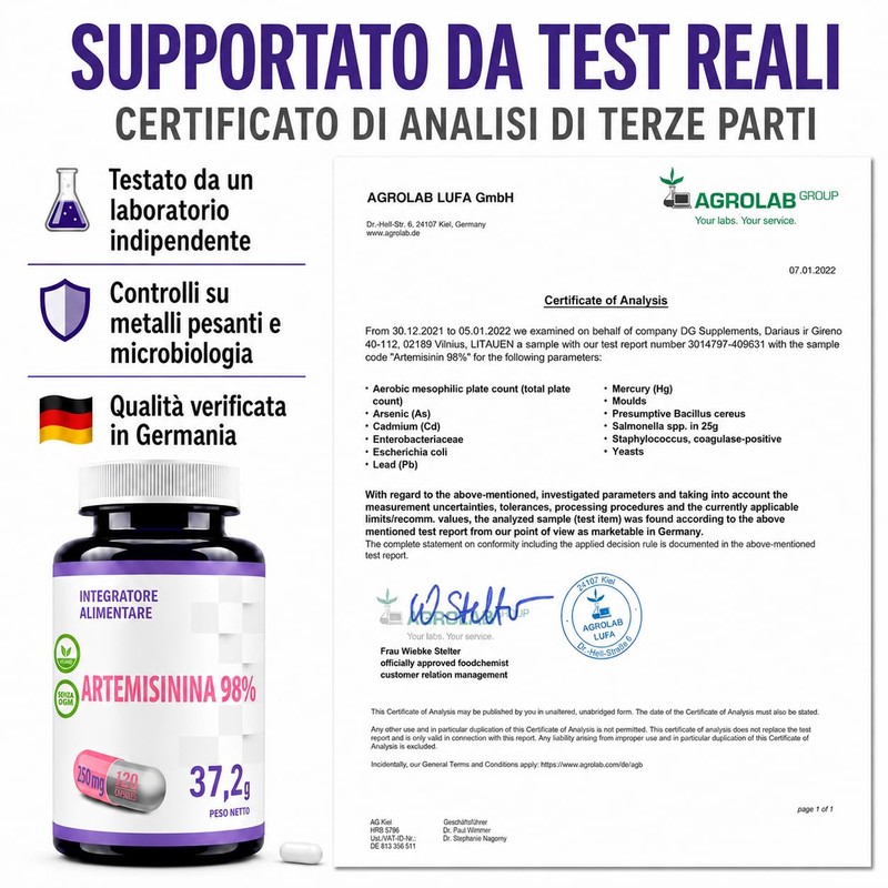 Hepatica Artemisinina | 250 mg | standardizzata al 98% |