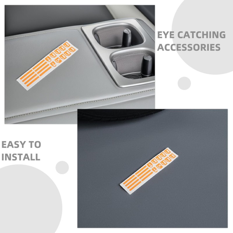 Mikinona 2pcs Car Window Stickers Glow in The Dark Decorative