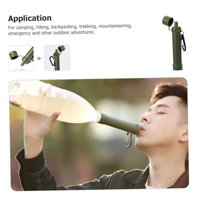 KOMBIUDA Professional Water Purifier Camping Lightweight Portable Water Filter for