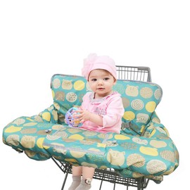 Shopping Cart Covers for Baby Girl boy, High Chair Cover for Toddler, Grocery Cart Cover (Polka Cute)