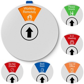 Private Office Door Sign - 6 Options, Do Not Disturb & Please Knock, Grey Icon