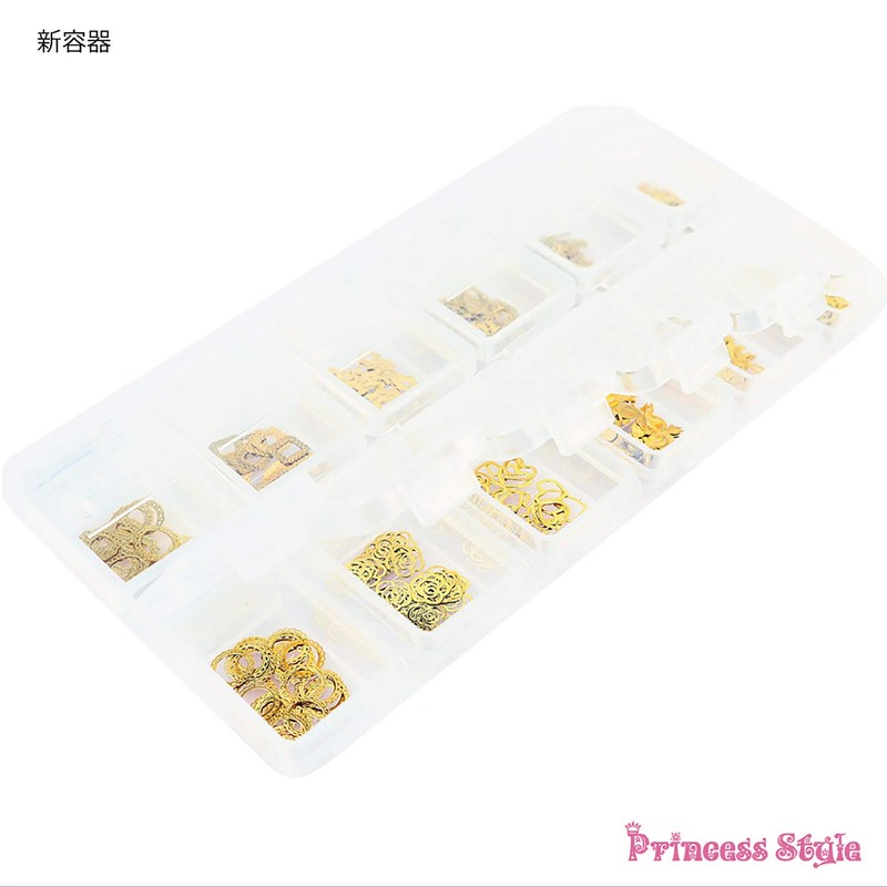 Thin Art Parts Gold for Nail & Resin, 12 Types