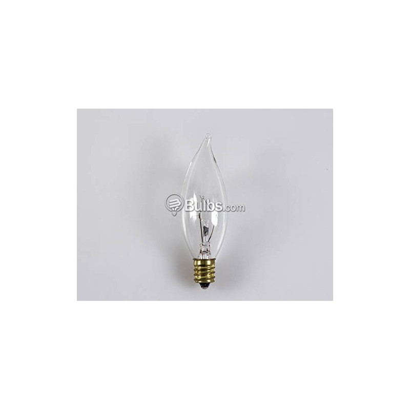 Bulbrite Incandescent CA8 Candelabra Screw Base (E12) Light Bulb, 25