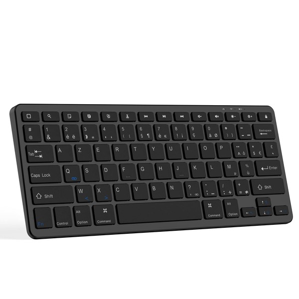Wireless Bluetooth Keyboard French Keyboard Wireless Rechargeable Splashproof Ergonomic Quiet