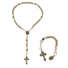 Nazareth Store Paracord Rosary Set Bronze Alloy Beads Rugged Beaded