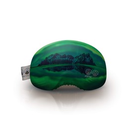 alpine [vju:] Ski Goggle Protection Cover Elastic Microfiber Unisex, green