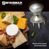 Swissmar Stainless Steel Cheese Holder - 3-Prongs Hold Cheese in