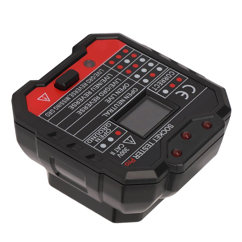 Socket Tester Outlet Electrical Receptacle Detector Phase Supply Polarity Voltage