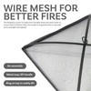 Sunnydaze Heavy-Duty Steel Mesh Fire Pit Spark Screen Cover -