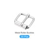 METALLIXITY Metal Roller Buckles (15mm/0.59inch) 30Pcs, Metal Belt Buckle Single