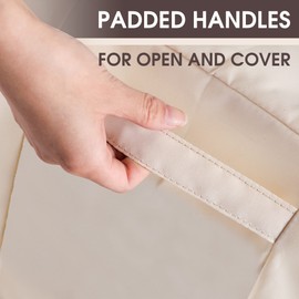 ALSTER Patio Chair Covers Waterproof, Outdoor Chair Covers(35" L x 40" W x 33" H), Durable and Waterproof Beige Furniture Covers for Lounge Deep Seat, Rain Snow Dust Wind-Proof