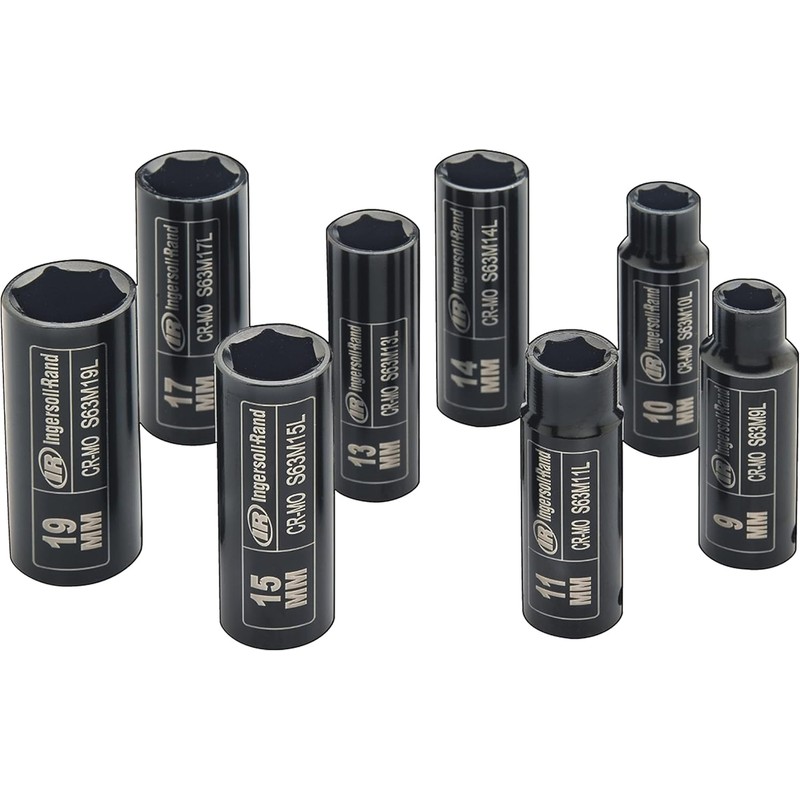 Ingersoll Rand SK3M8LN 3/8" Drive Metric Deep Impact Socket set