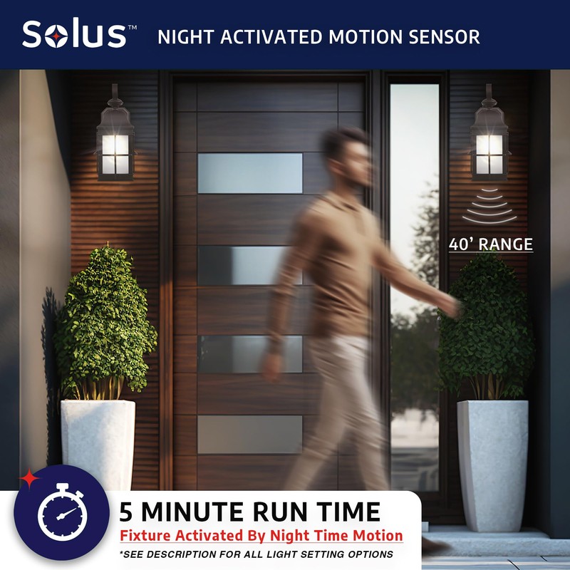 Solus New Town 241VF-S Outdoor Security Wall Light – Adjustable