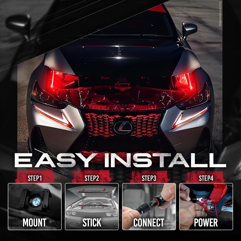 OPT7 Aura Engine Bay RGB LED Light Kit with Remote