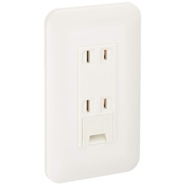 Panasonic Cosmo Wide Embedded Earth Terminal Double Outlet WTP1532WKP [Genuine Package]