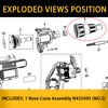 N435495 Nose Cone Assembly for Dewalt Brushless Drywall Screwgun Nose
