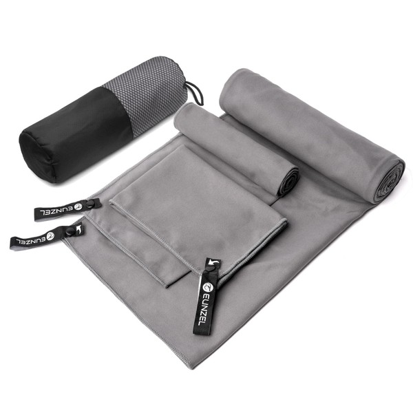Eunzel Quick Dry Camping Towel, Microfiber Travel Towel 3 Size