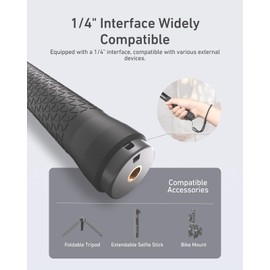 150cm/60" Invisible Extended Selfie Stick for Insta 360 X5 X4 Action Cameras, 1/4" Extended Monopod Pole, Upgraded Aluminum Alloy, Ultra-Smooth Telescopic Design for Professional Sports Photography