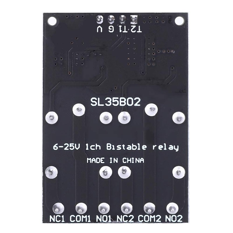 DC 12V 2-Channel Relay Module, Bistable Self-Locking Low Pulse Trigger