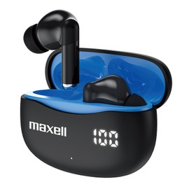 Maxell True Wireless Active Noise Cancellation Earbuds – ANC and ENC Technology – 22 Hours Playtime – Immersive Sound