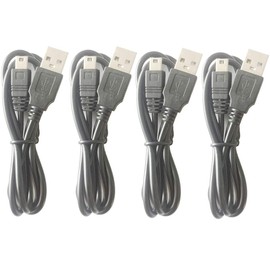 2-Pack USB 2.0 A to Mini-B 5 Pin USB Data Sync & Charger Cable Compatible With Texas Instruments TI-84 Plus CE,C Silver Edition,TI 89 Titanium,TI Nspire CX/TI Nspire CX CAS Graphing Calculators