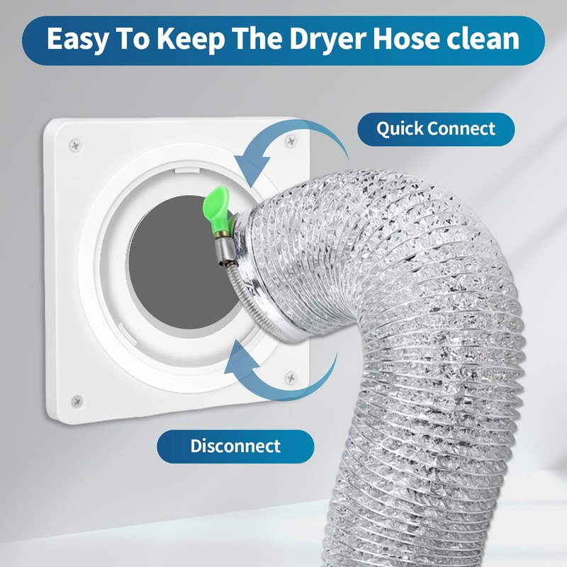 90 Degree Dryer Vent Connector Kit, Dryer Vent Elbow, Space