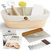Superbaking Banneton Bread Proofing Basket Set, Oval 10" Sourdough Proofing