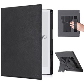 CoBak Case for Remarkable 2 Paper Tablet with Two Viewing Angles- Lightweight and Hard Back Shell Protective Book Folio Cover with Built-in Pen Holder - for 10.3" 2020 Released (with Stand Black)