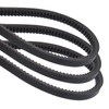 sourcing map 3 Pcs AX18 EPDM V-Belt, Raw Edge Cogged