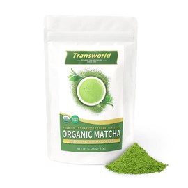 Jiuyu Té Verde Matcha Orgánico En Polvo de Primera Cosecha, Grado Ceremonial, 100  Matcha Puro Premium para Beber Y Café Con Leche, Sin Aditivos, 30  