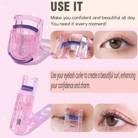 Generic 5 in 1 Eyelash Applicator Tool Set, Portable Eyelash Curler, Eyelash Tools Set for Women Girls, Pink