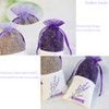 Geila 12pcs Sachet Empty Bags Purple Drawstring Gauze Cotton-ramie Sacks