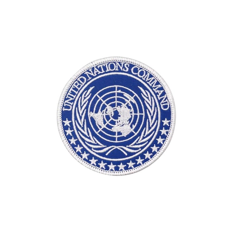 2 Pack Embroidered Patches United Nations Command Badge with Hook