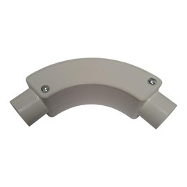 20mm White PVC Inspection Bend for Electrical Conduit – Pack of 5 – Cable Management Fittings