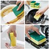 10 Pack Kitchen Cleaning Sponges, Dual-Sided Dish-Washing & Cleaning Sponge