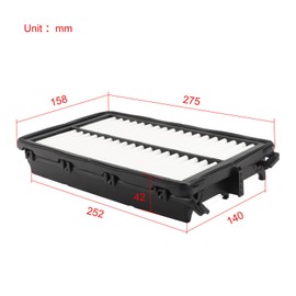 FLYPIG Engine Air Filter 28113-L1000 for Kia Sorento K5 Santa Fe 2021-2023 Carnival 2022-2023 Hyundai Sonata 2020-2023 Tucson Santa Cruz 2022-2023 28113N9000 PA99540 AF10075