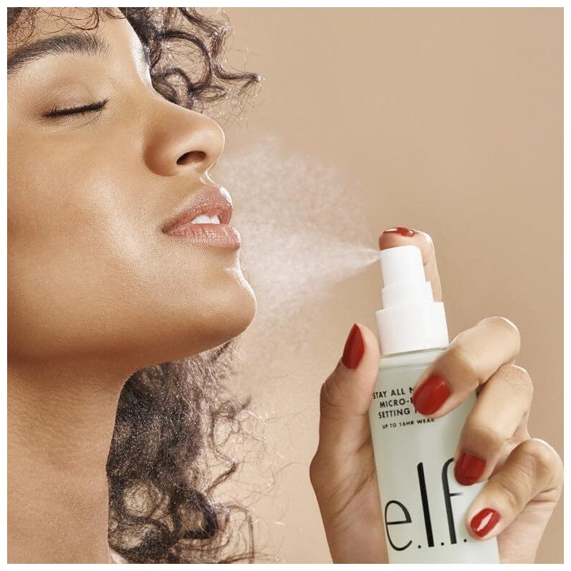 e.l.f. Stay All Night Micro-Fine Setting Mist, 16HR Wear, Hydrating