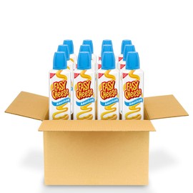 Easy Cheese American Cheese Snack, 12 - 8 oz Cans