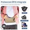 Cangurera de Viaje 2 Piezas, Cinturón de Viaje con Bloqueo