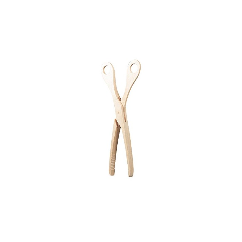 Linden Sweden Jonas of Sweden Scissor Tongs, Beechwood
