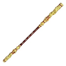 40 inch Long Black Myth Wukong Staff, PU Material(High Strength Soft Rubber), Ruyi Jingu Bang, 1:1 Restoration of Reality, Sun Wukong Staff, Collections for Fans(Gold) (Gold)