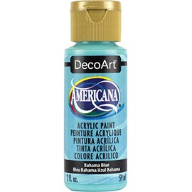 Americana Acrylic Paint 2oz-Bahama Blue - Opaque