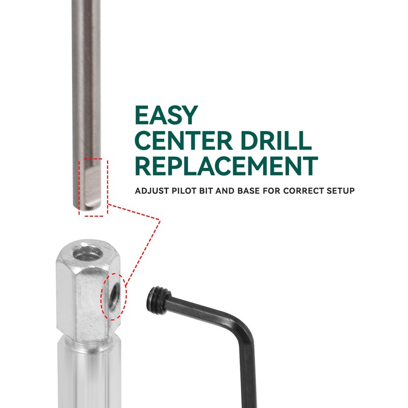Heavy Duty Hole Saw Arbor with 3/8" Shank, Quick Ejector