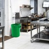 PRO&Family 32 Gallon Green Round Commercial Trash Can/Ingredient Bin Recycling