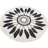 styleBREAKER Round Beach Towel with Dream Catcher and Feather Print,