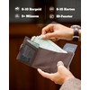DODENSHA Pepple Airtag Wallet, Men's Wallet with Buttons, Smart Wallet